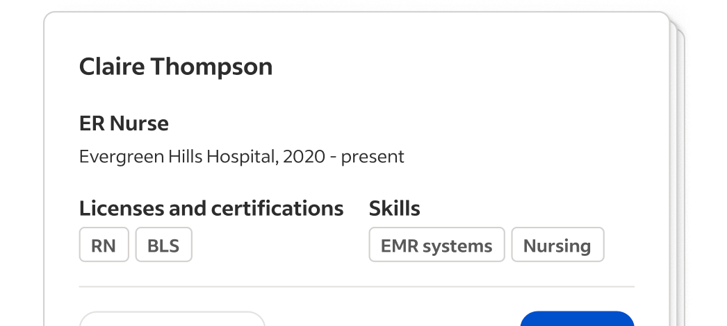 Profile avatars and search interface